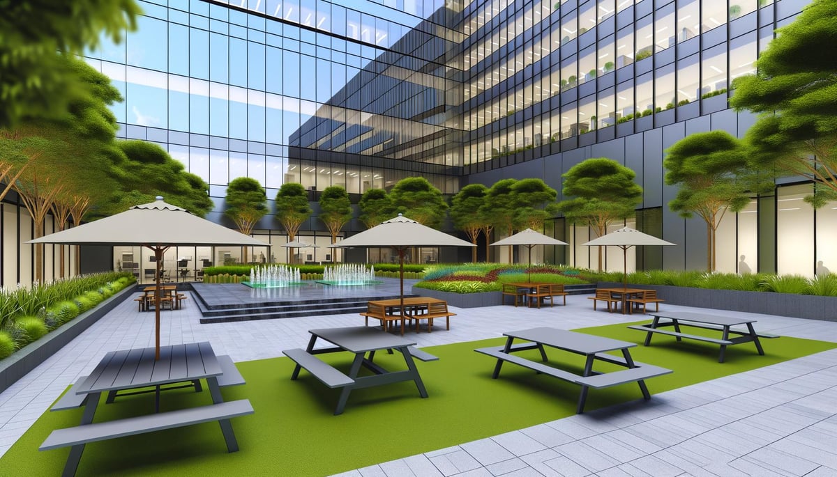outdoor patio space for offices on the ground level-1